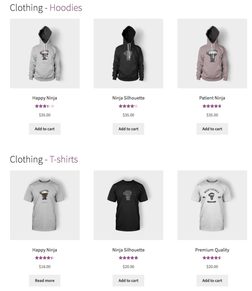 WooCommerce Nested Category Layout After
